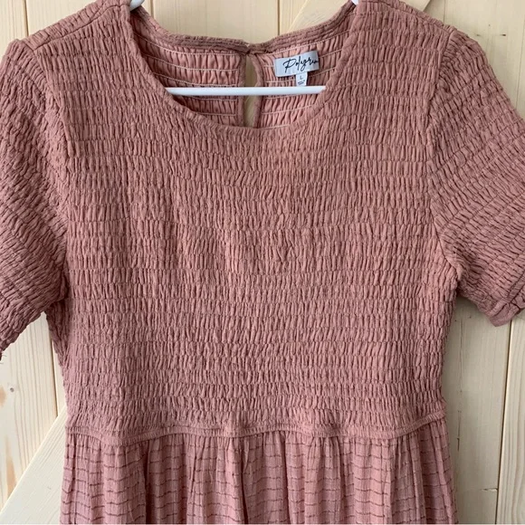 Polagram Smocked Midi Dress - Picture 6 of 11